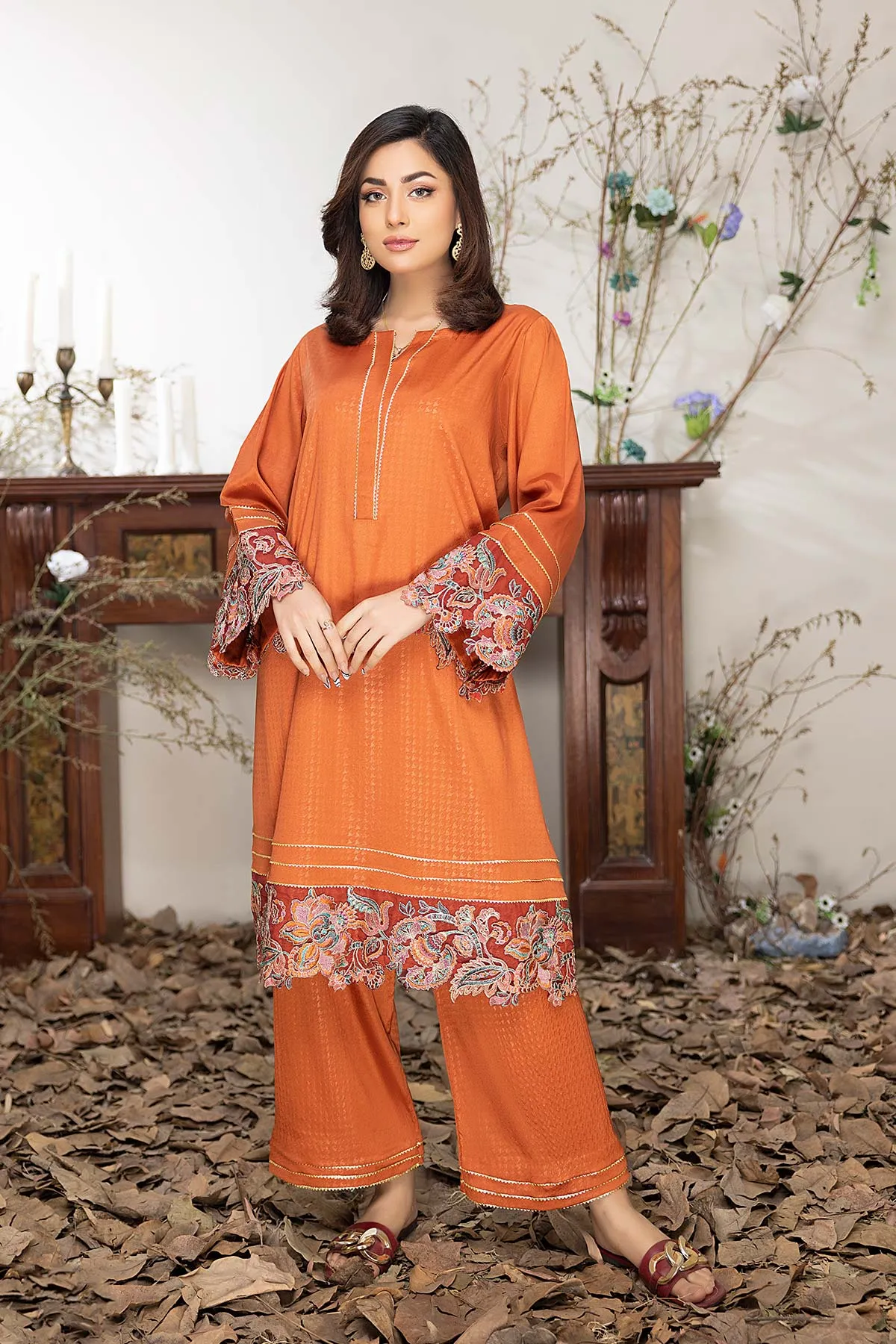 2-Piece Silk Shirt and Trouser Set CNP22-21-S-A.