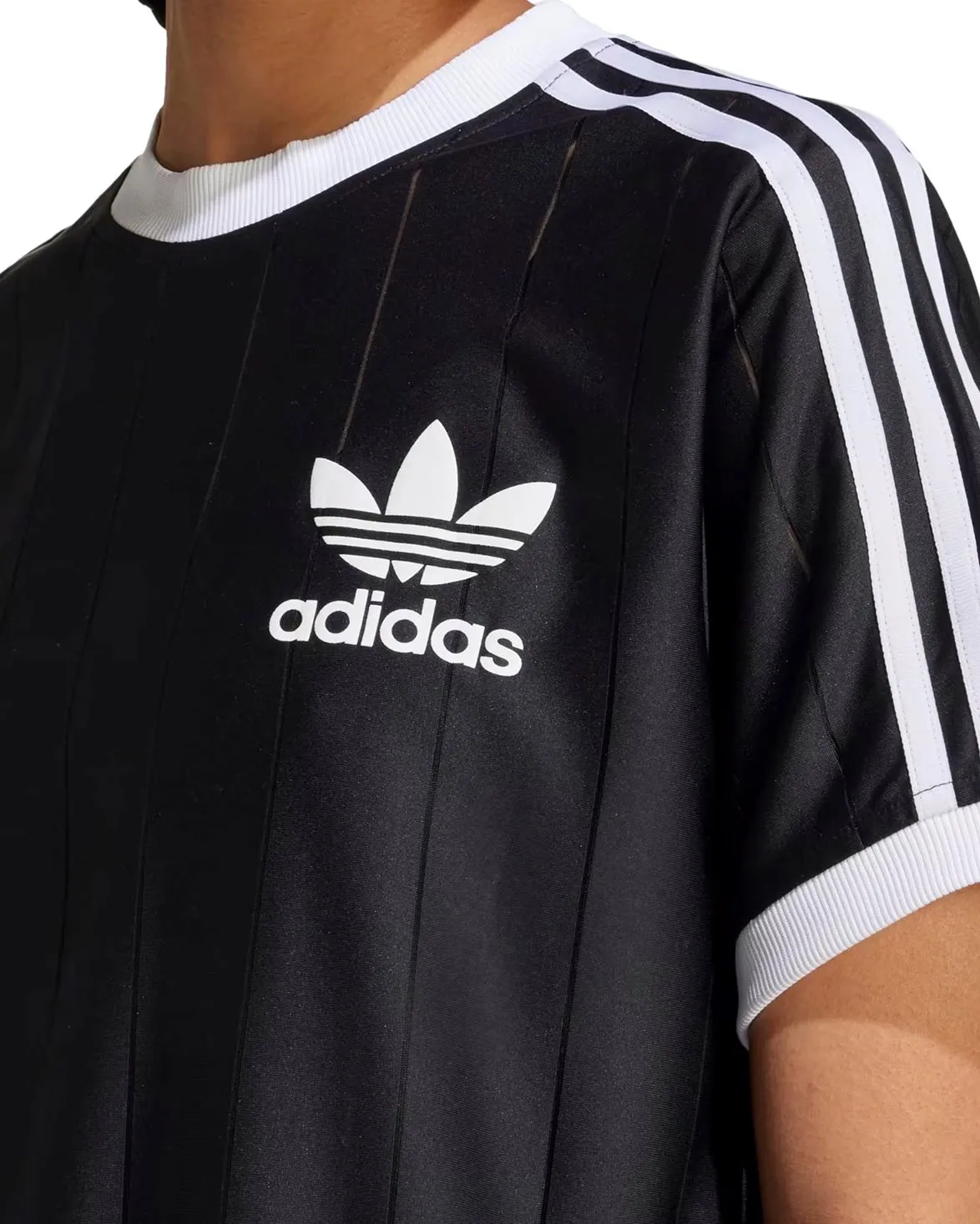 Adidas Adicolor Pinstripe T-Shirt - Black