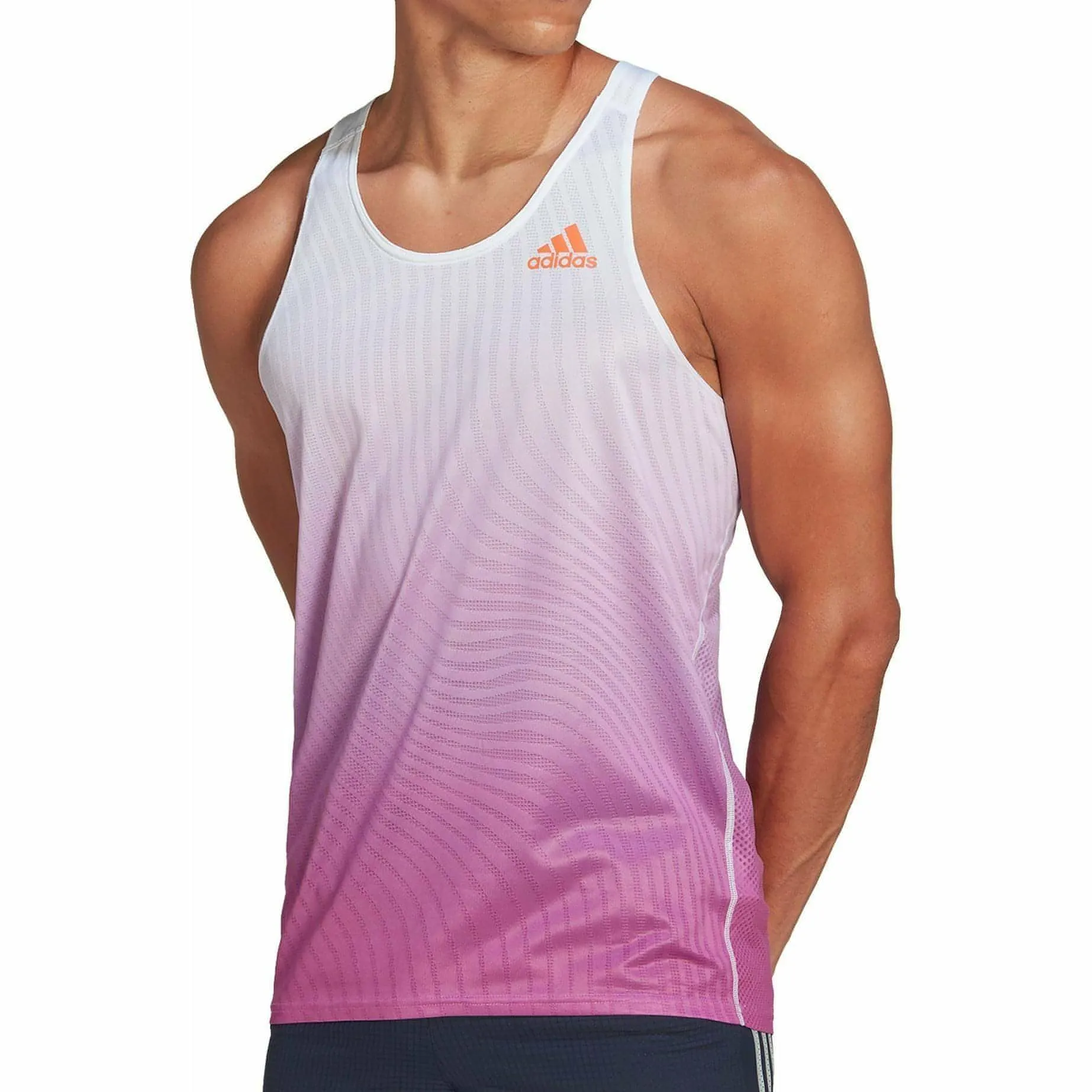 adidas Adizero Engineered Men's Running Vest - Purple