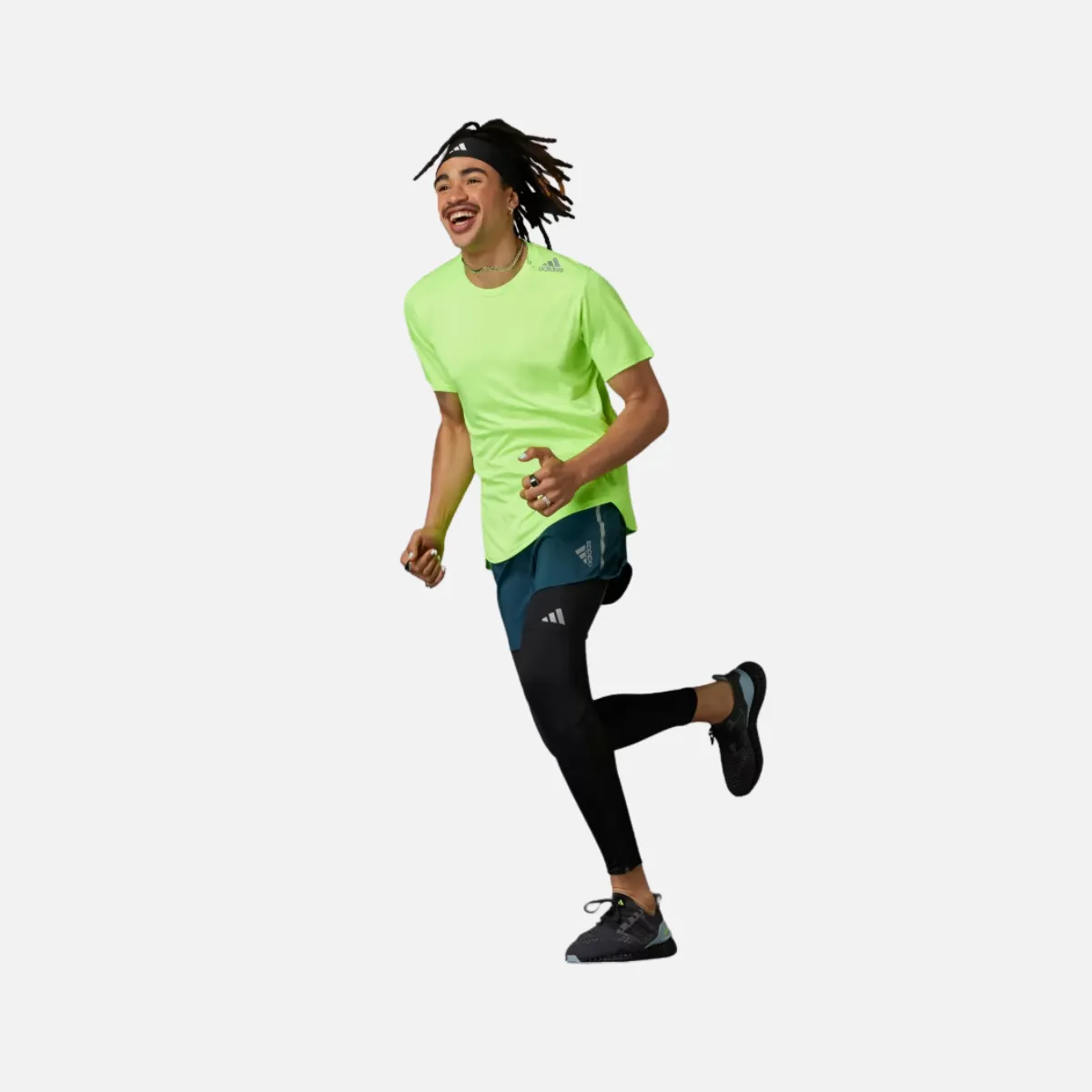 Adidas Men's Running Tee - Lucid Lemon