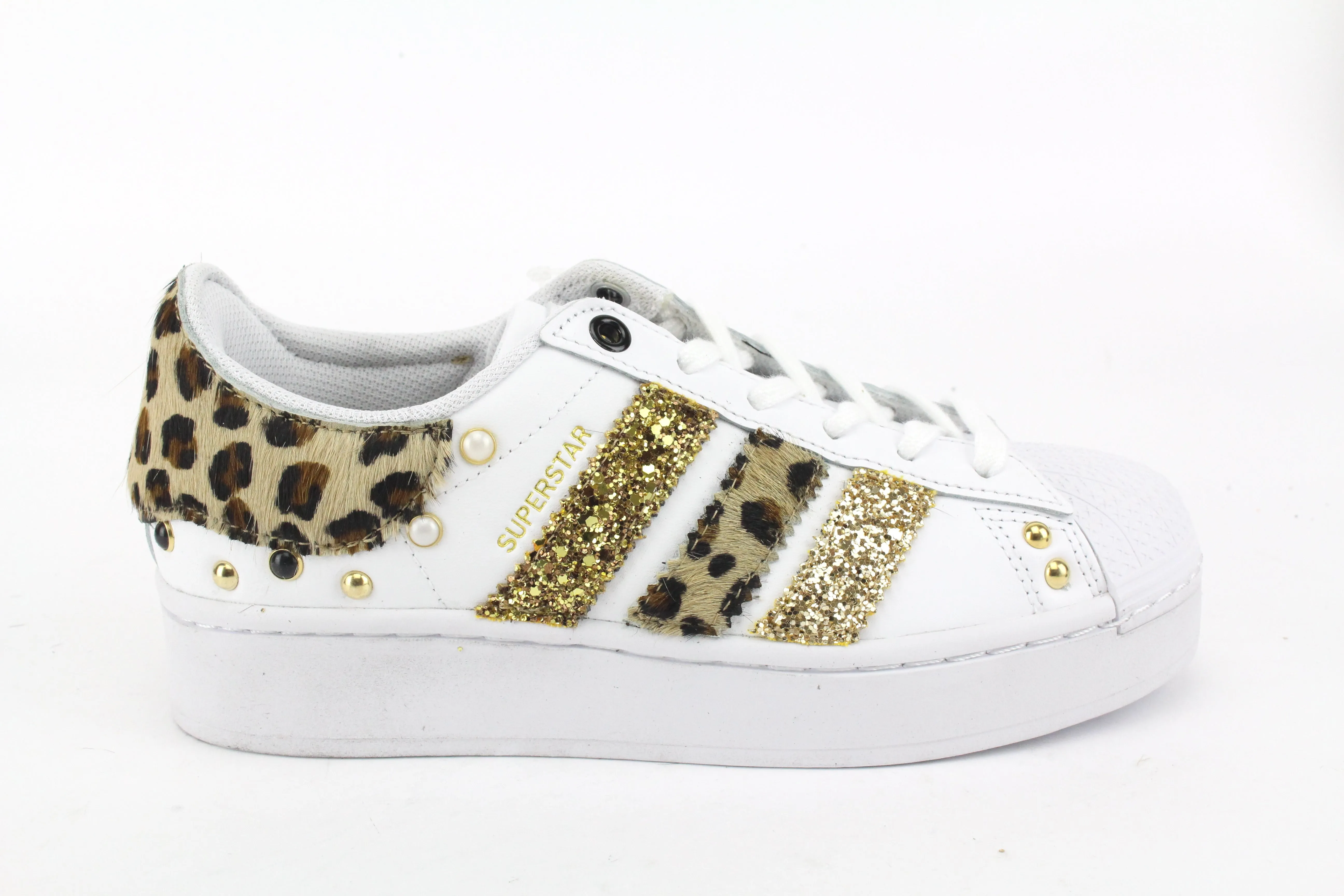 Adidas Superstar Bold Sparkly Studded