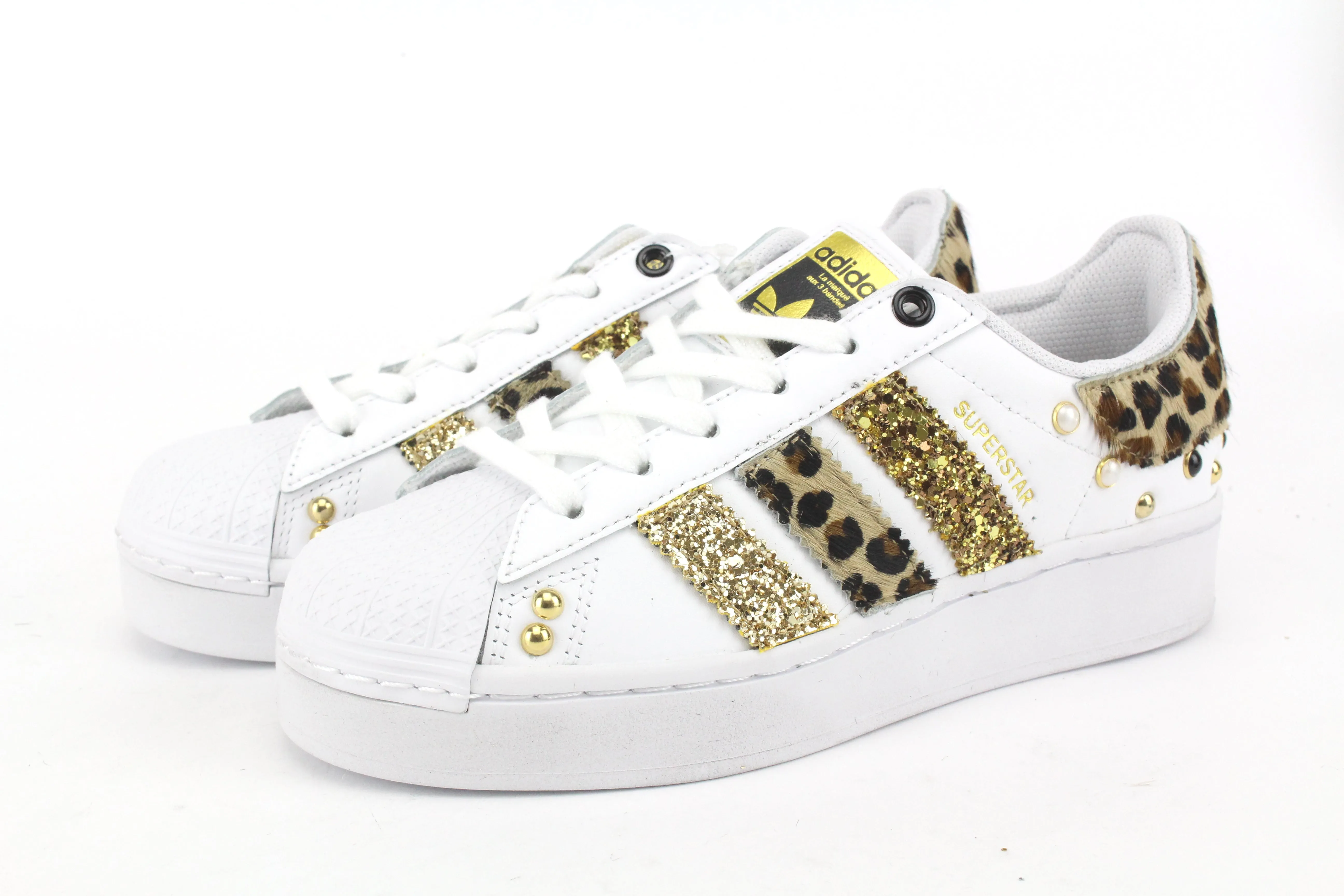 Adidas Superstar Bold Sparkly Studded