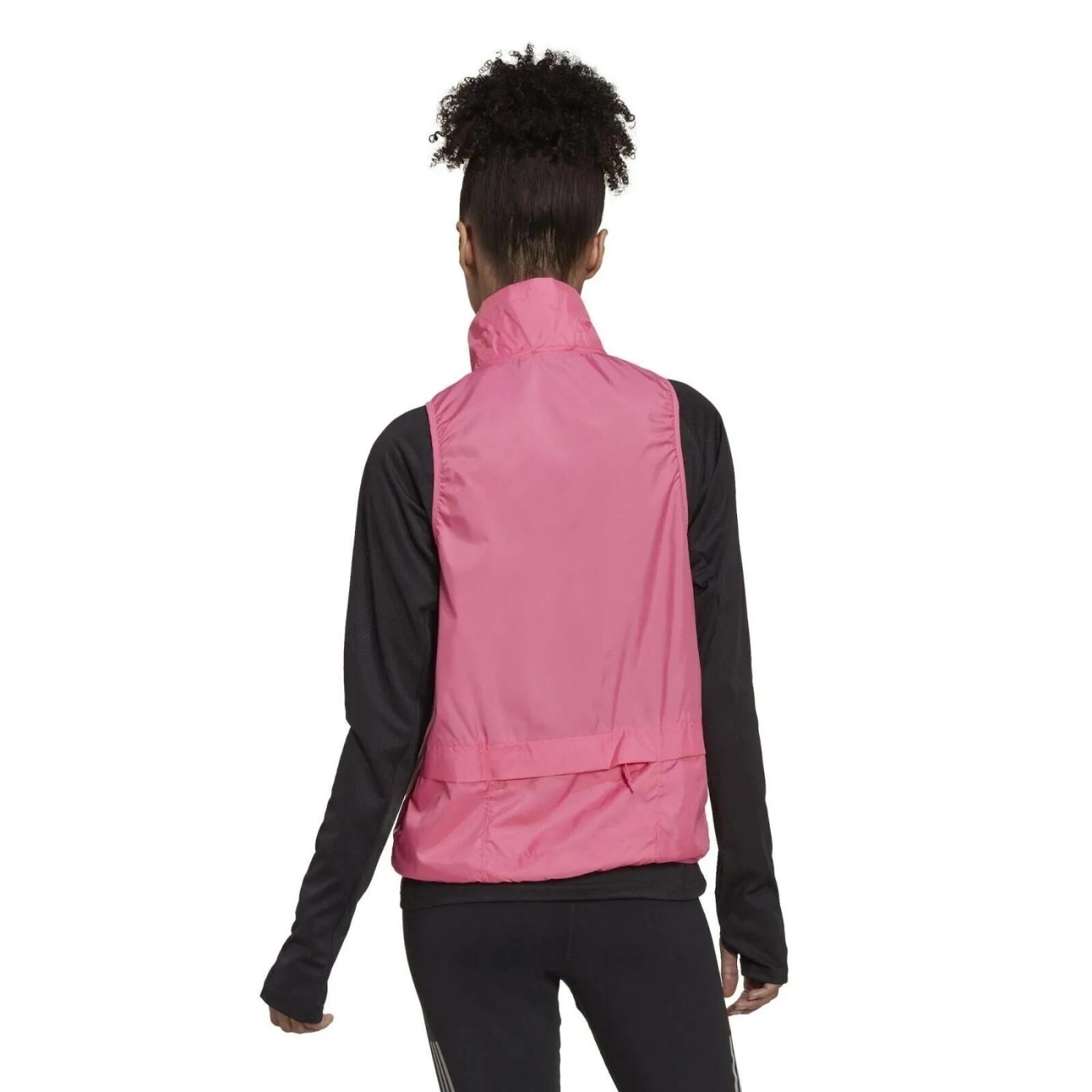 adidas Women's Lightweight Wind Resistant Running Gilet Jacket