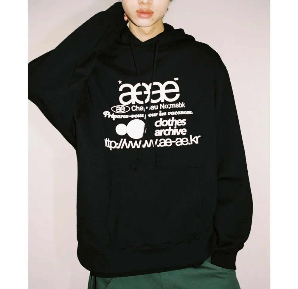 AEAE Unisex Sweat Street Style Long Sleeves Oversized Logo - Google SEO Results: Unisex Sweatshirt with Long Sleeves and Oversiz