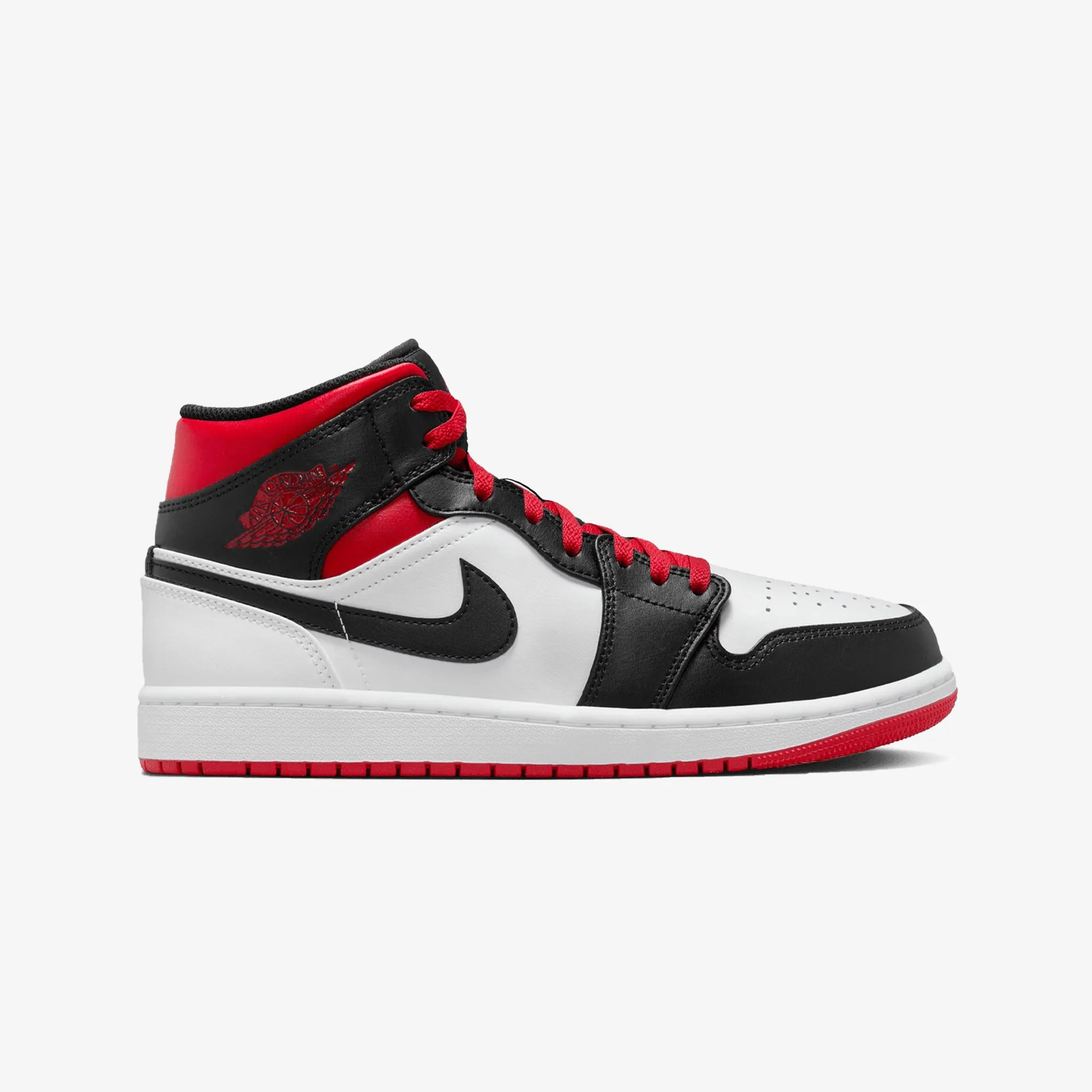 Air Jordan 1 Mid White Gym Red Black - Buy Online