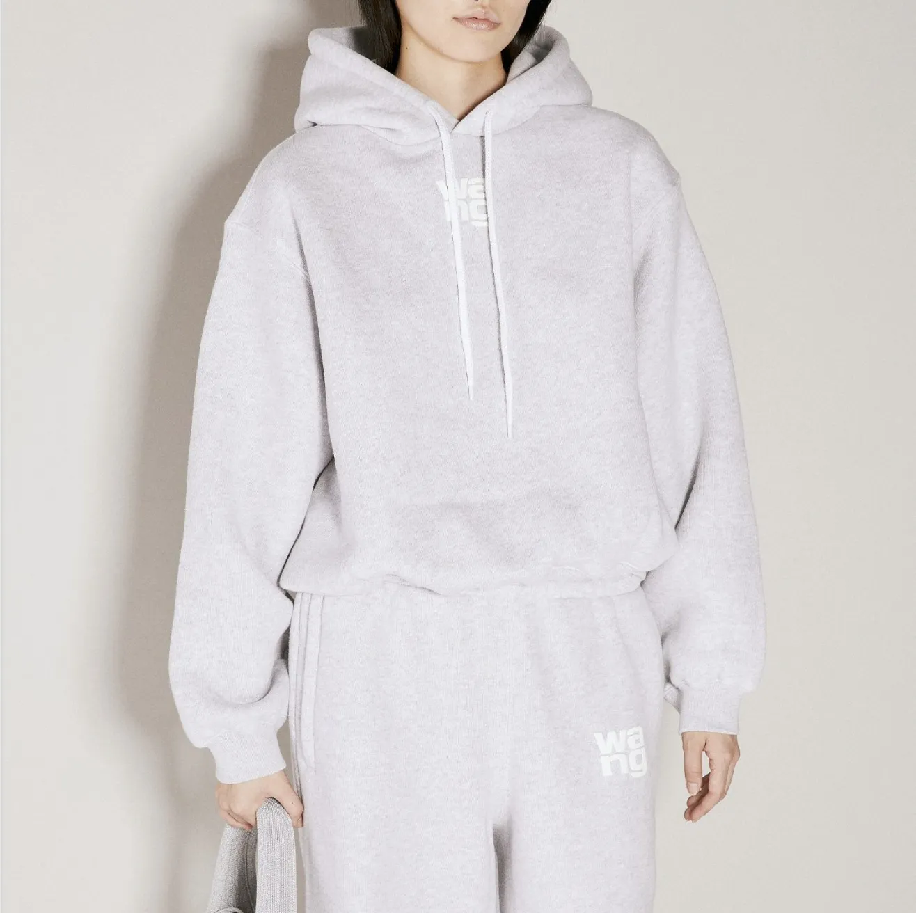 Alexander Wang Street Style Cotton Logo Hoodies & Sweatshirts