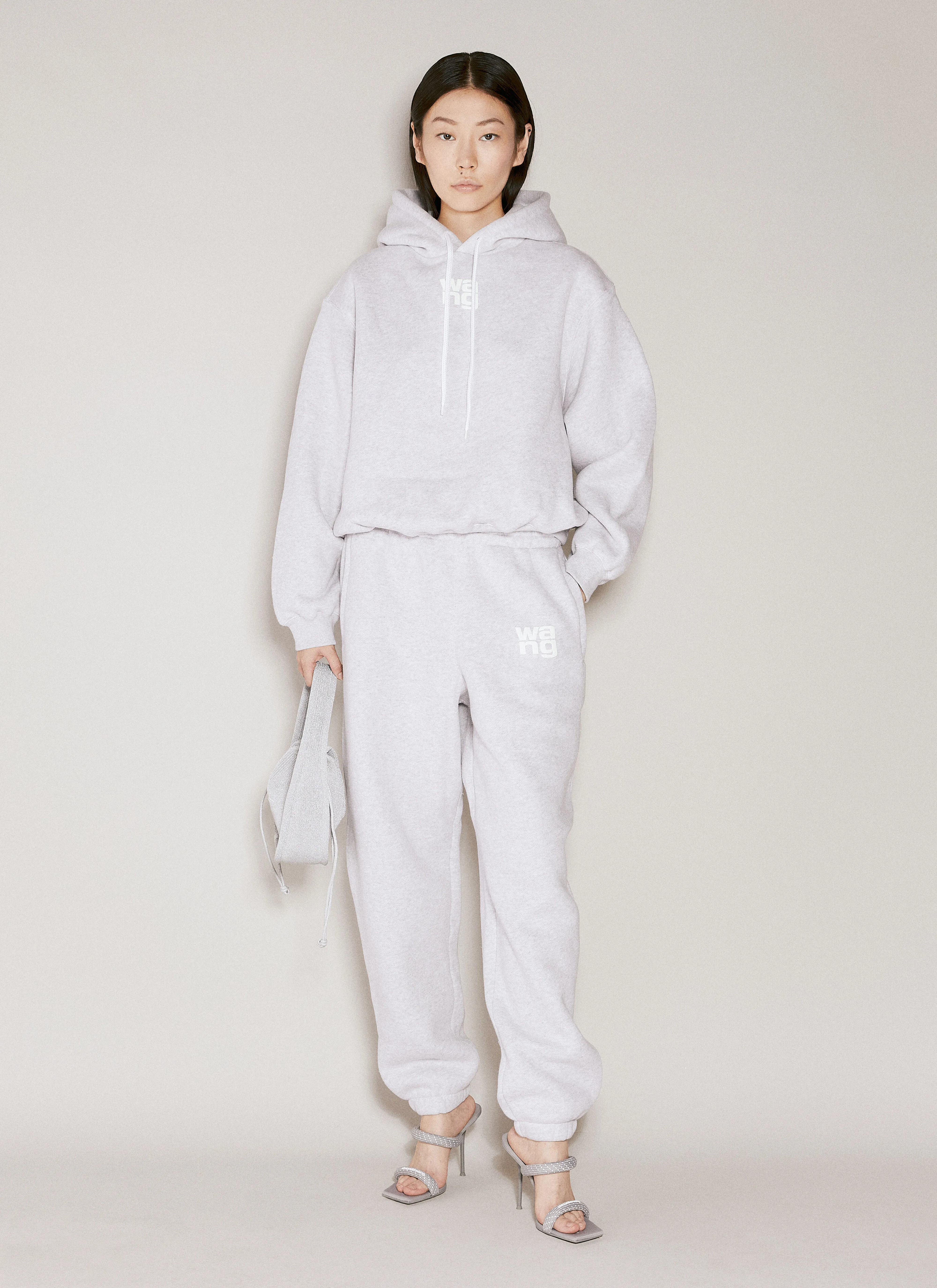 Alexander Wang Street Style Cotton Logo Hoodies & Sweatshirts