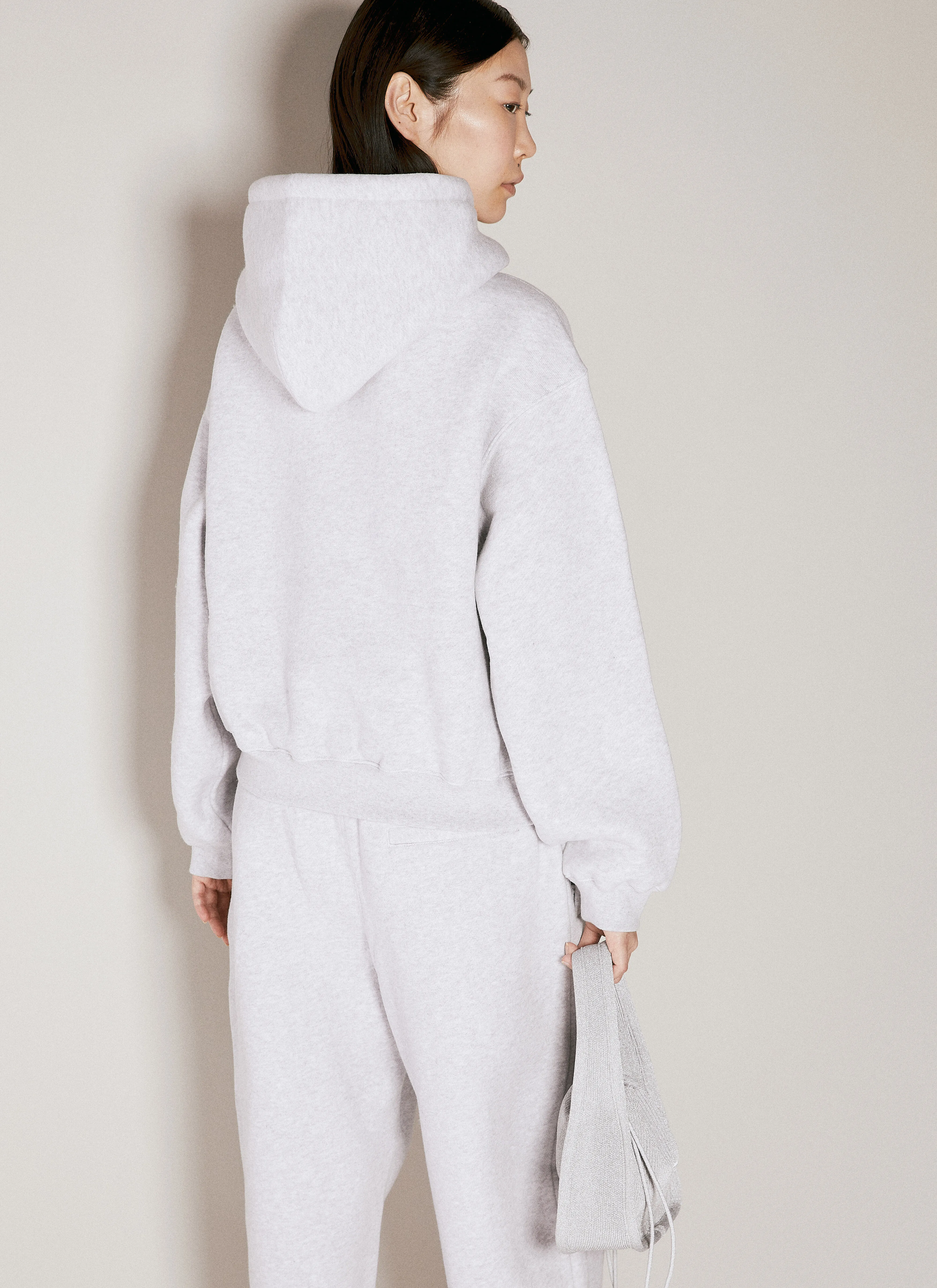 Alexander Wang Street Style Cotton Logo Hoodies & Sweatshirts