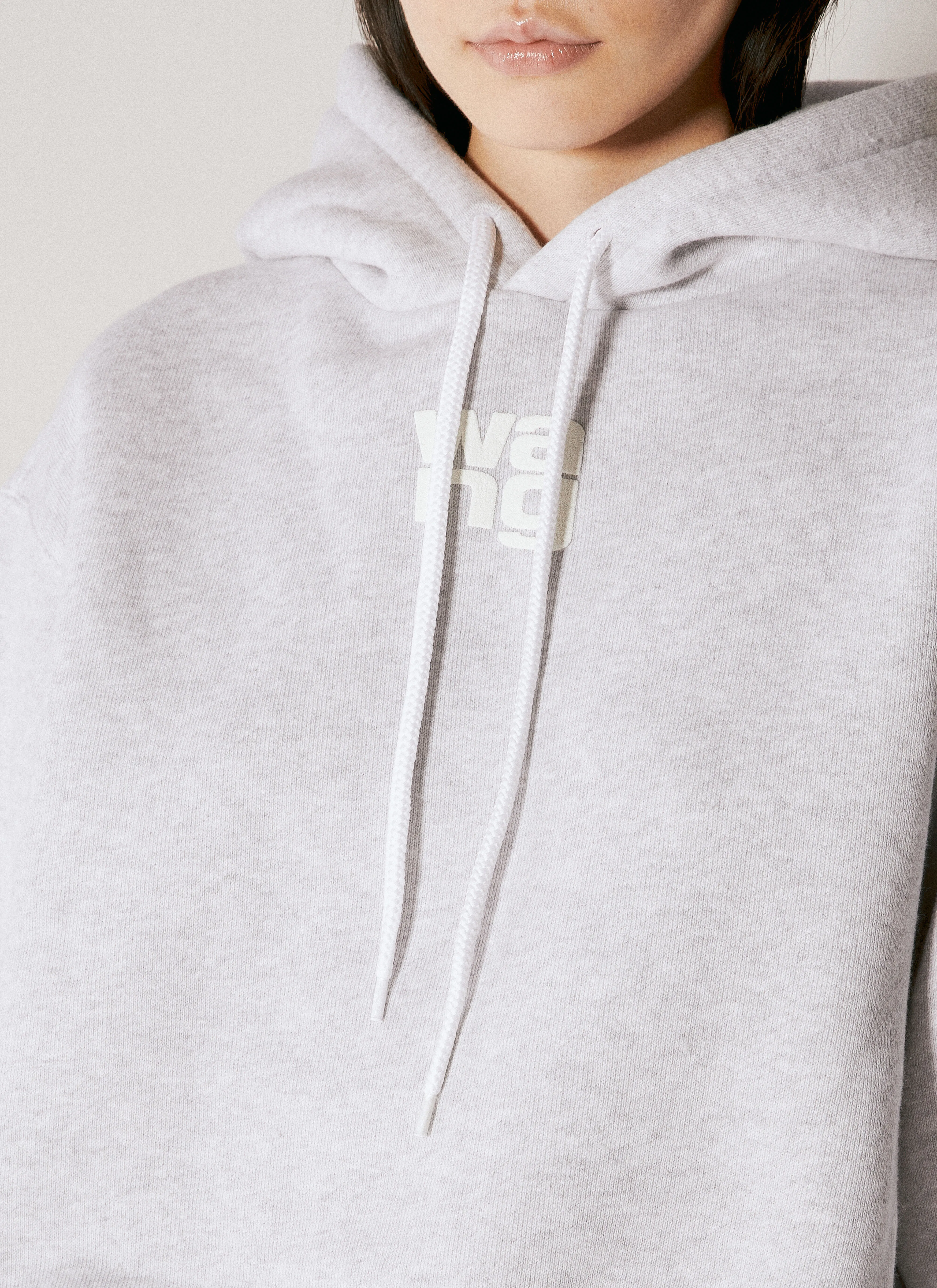 Alexander Wang Street Style Cotton Logo Hoodies & Sweatshirts