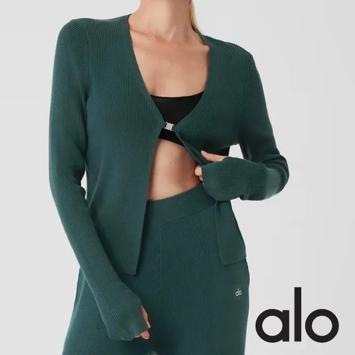 ALO Yoga  |Logo Cardigans