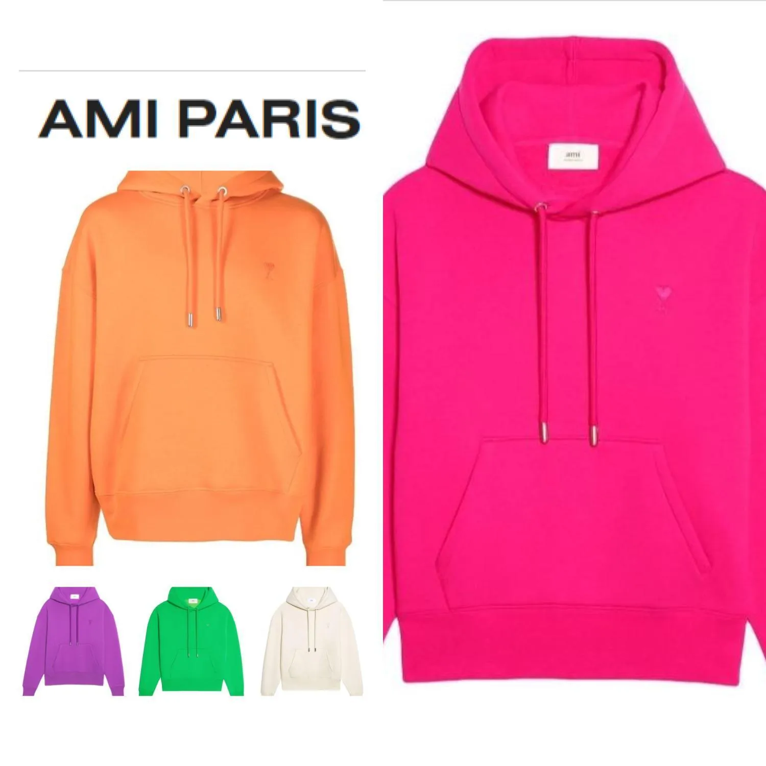 AMI PARIS | Unisex Blended Fabrics Collaboration Long Sleeve Plain Shirt