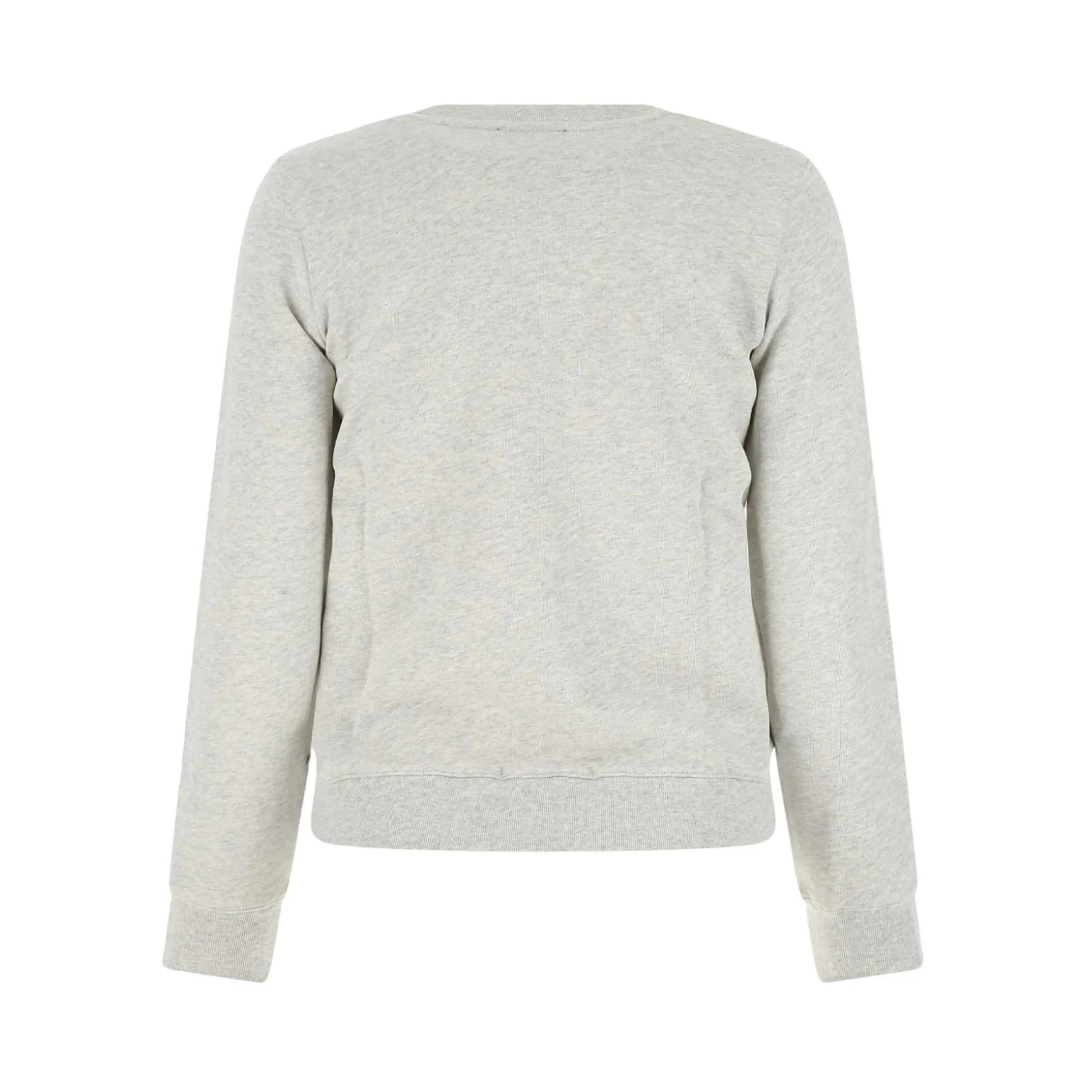 A.P.C. Crew Neck Long Sleeves Plain Cotton Logo - Street Style