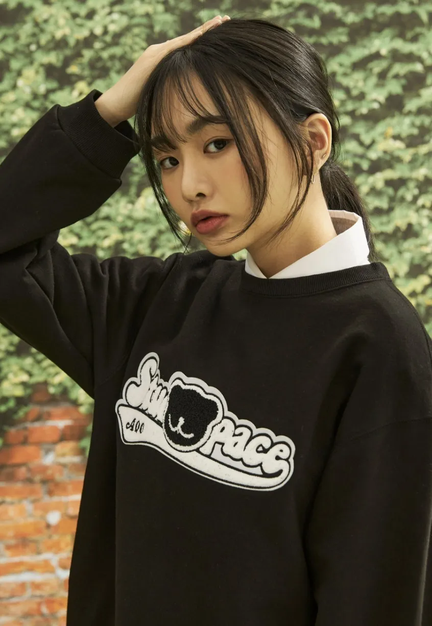 AQO Studio Space - Unisex Sweatshirt | Street Style Long Sleeve Cotton Logo