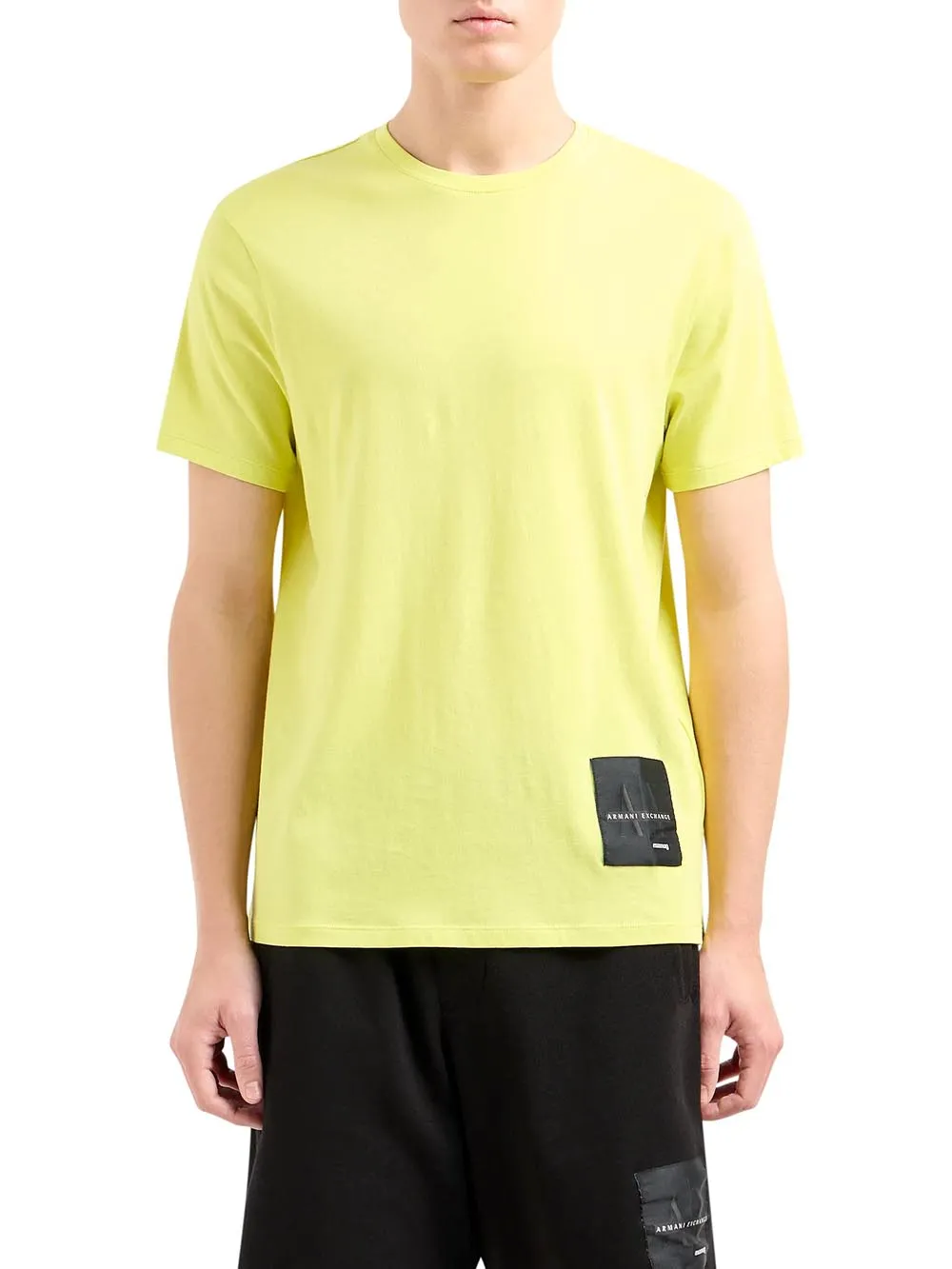 Armani Exchange men's acid green 3dztjj Zj8ez T-shirt.