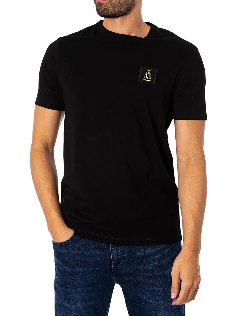 Armani Exchange Men's Black T-shirt 8nztpr Zjh4z