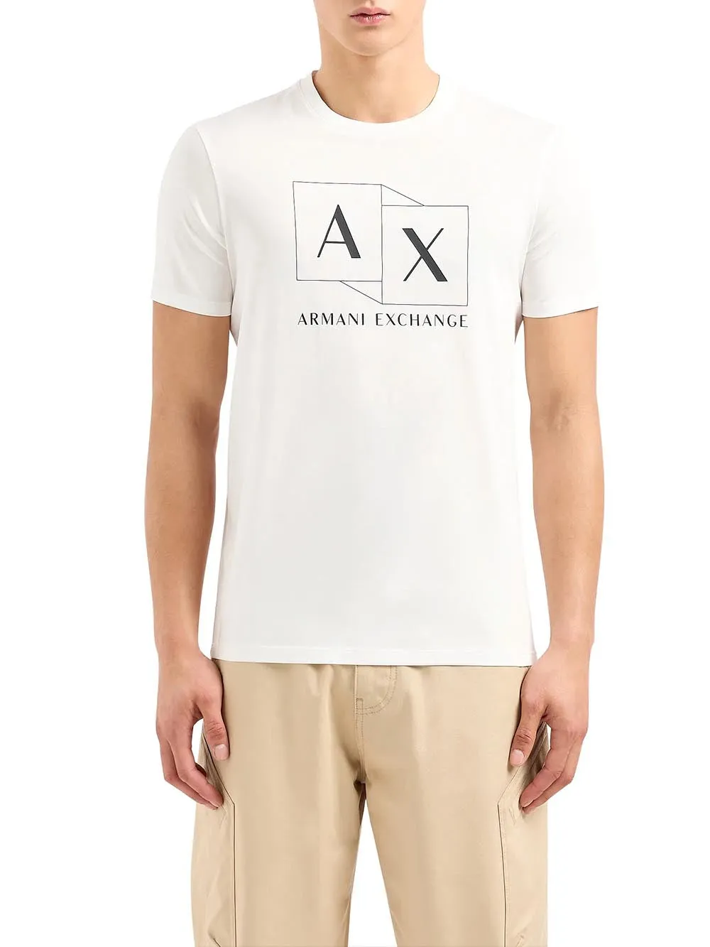 Armani Exchange men's white T-shirt 3dztad Zj9az