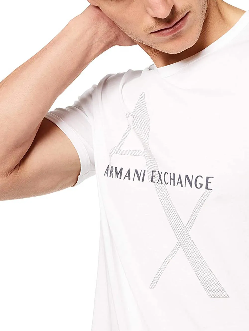 Armani Exchange Men's White T-shirt 8nzt76 Z8h4z