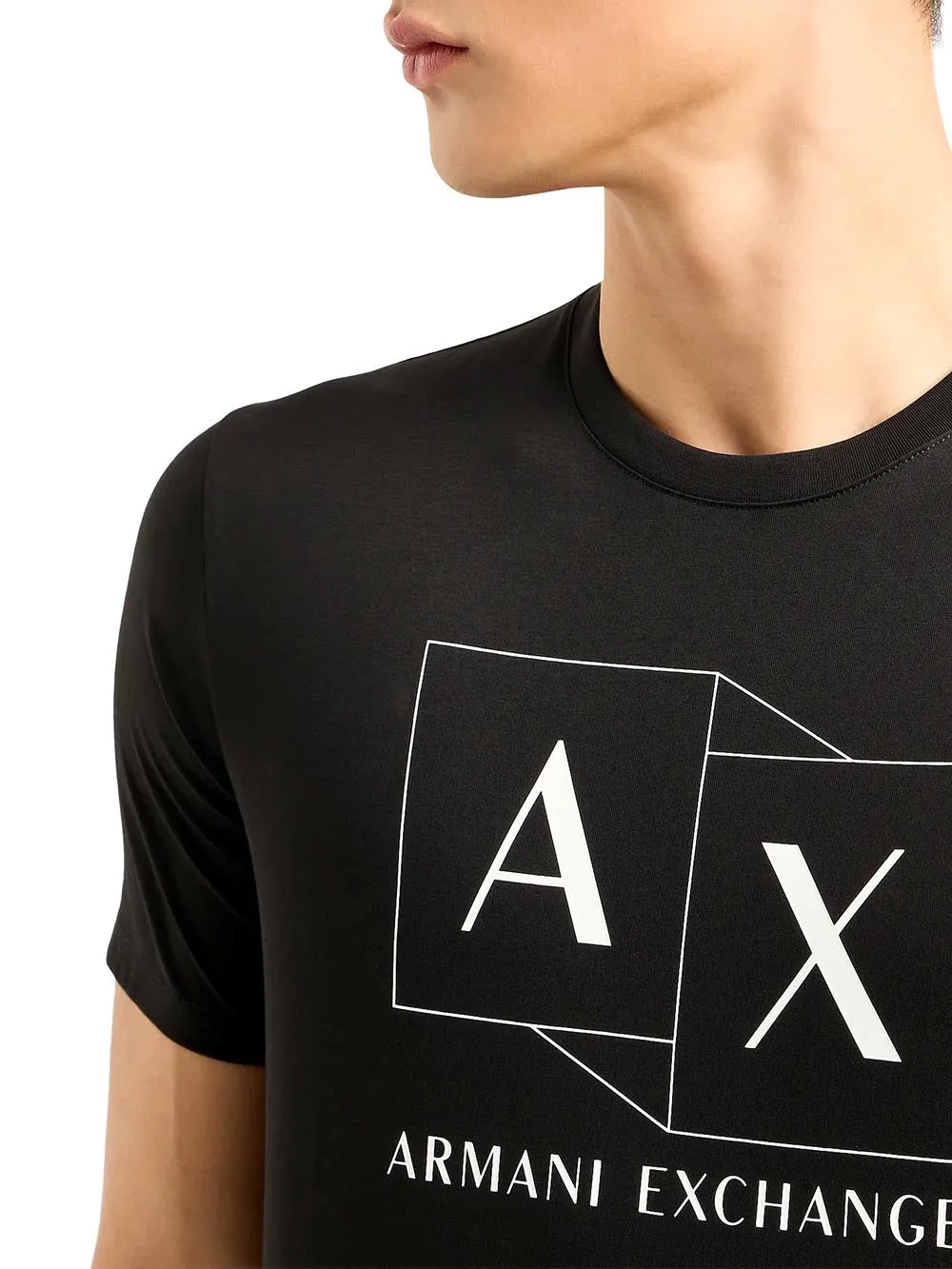 Armani Exchange T-shirt Men 3dztad Zj9az Black