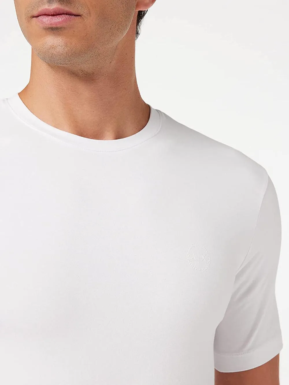 Armani Exchange White Men's T-shirt