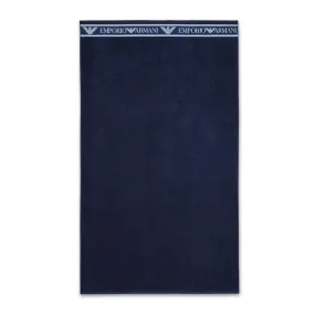 Armani Navy Beach Towel