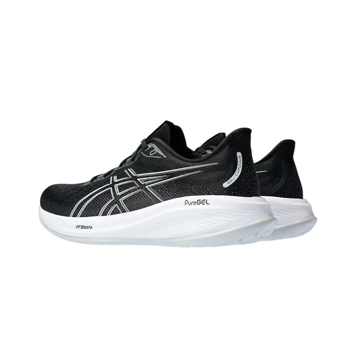 Asics Gel-Cumulus 26 Black White Running Shoes Available Online.