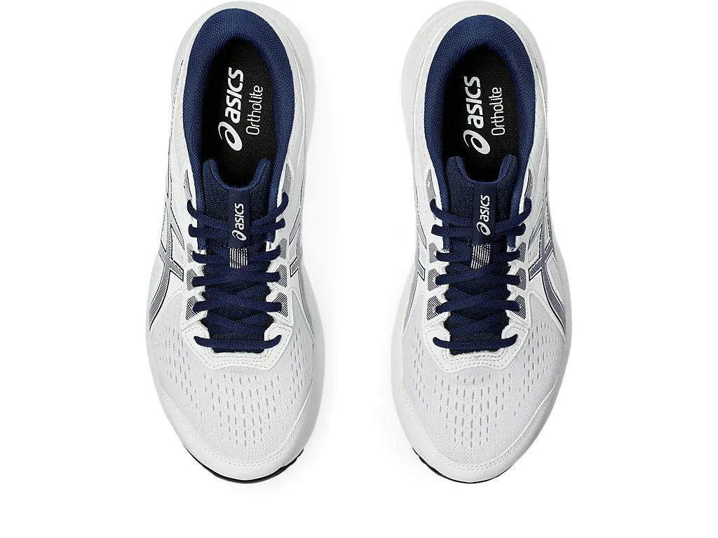 ASICS men's gel contend 8 white blue.