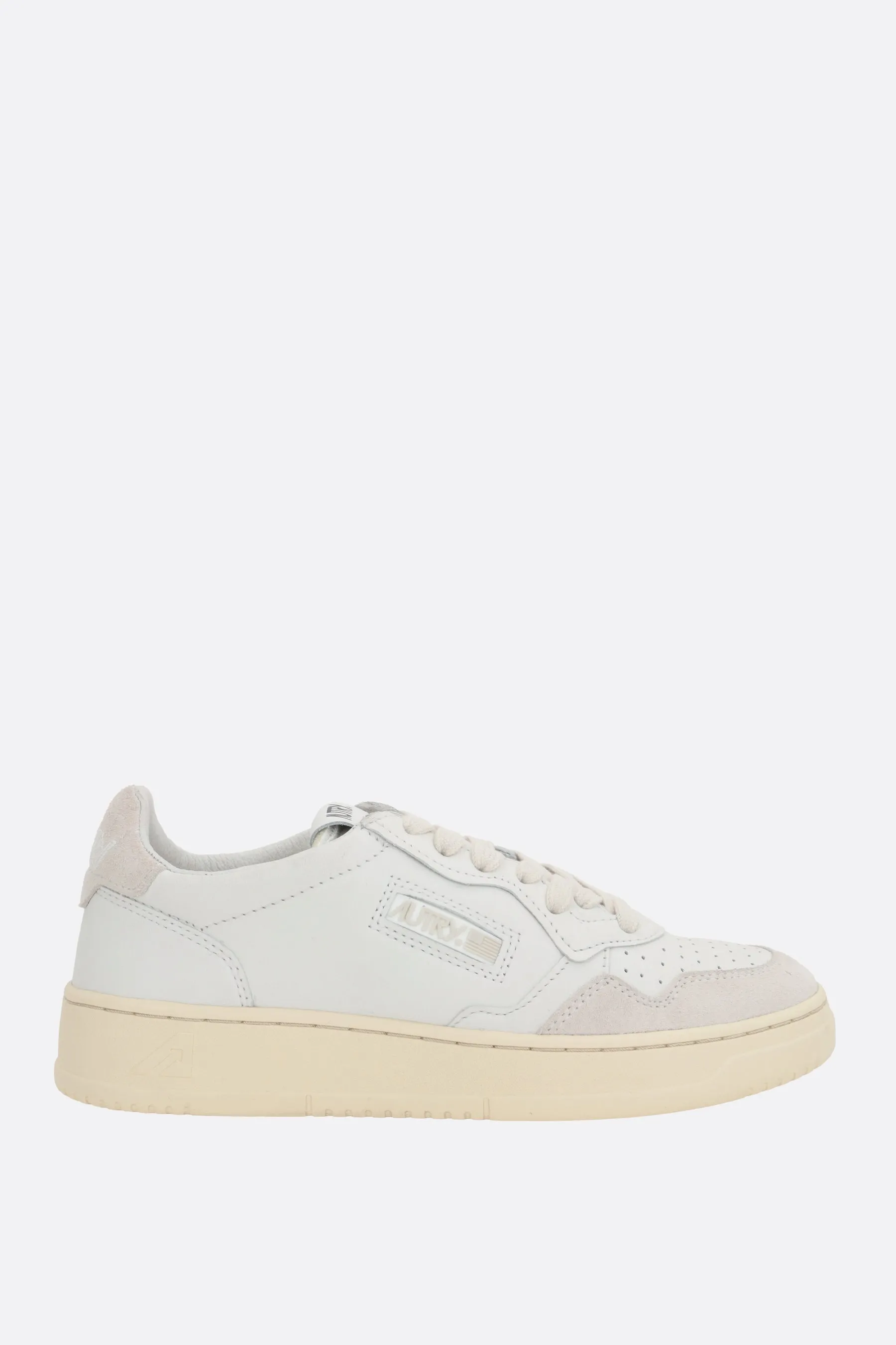 Autry Medalist leather and suede sneakers