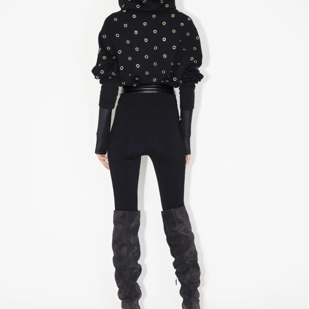 Azzedine Alaia - Dots Long Sleeves Cotton Hoodies & Sweatshirts