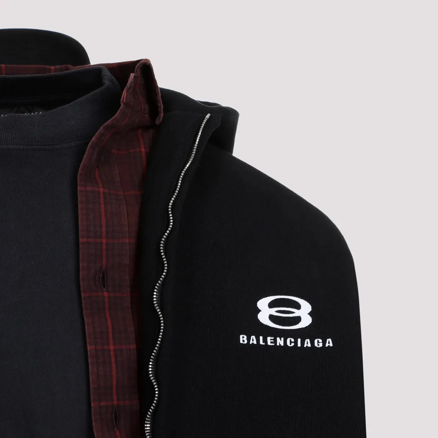 Balenciaga long sleeves cotton logo hoodies street style luxury.