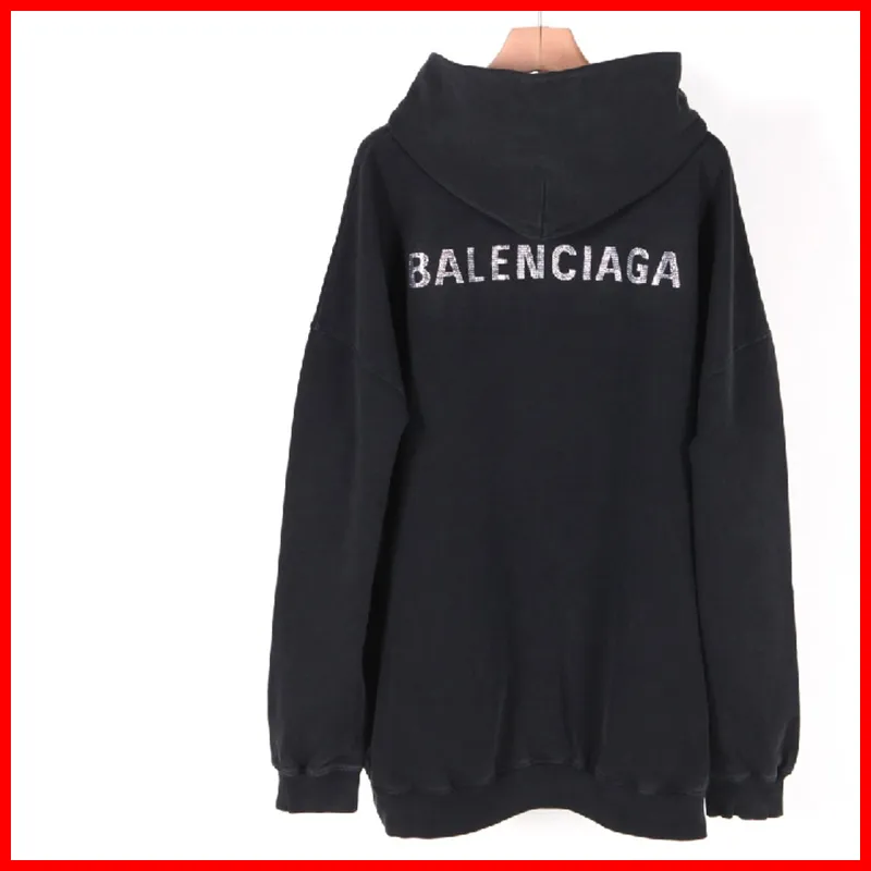 Balenciaga street style logo long sleeves plain cotton - Google SEO result.