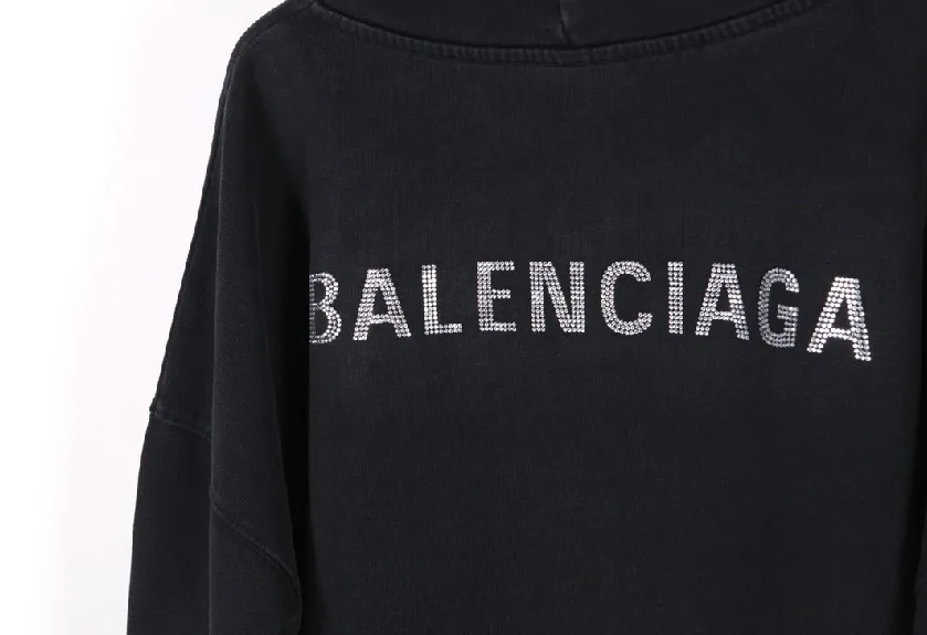 Balenciaga street style logo long sleeves plain cotton - Google SEO result.