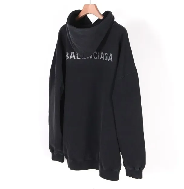 Balenciaga street style logo long sleeves plain cotton - Google SEO result.