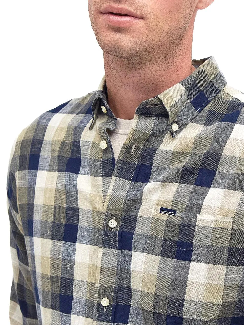 Barbour Men's Green/Blue Shirt