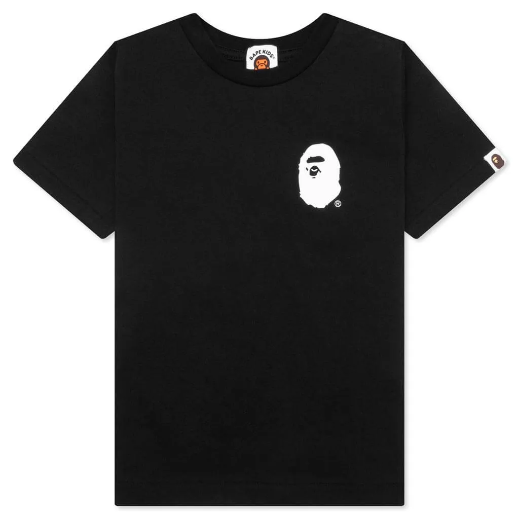 Bathing Ape Logo Tee - Black for Kids