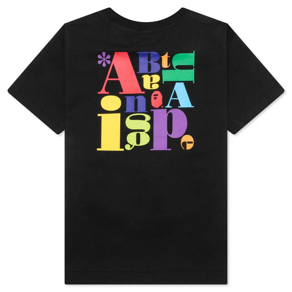 Bathing Ape Logo Tee - Black for Kids