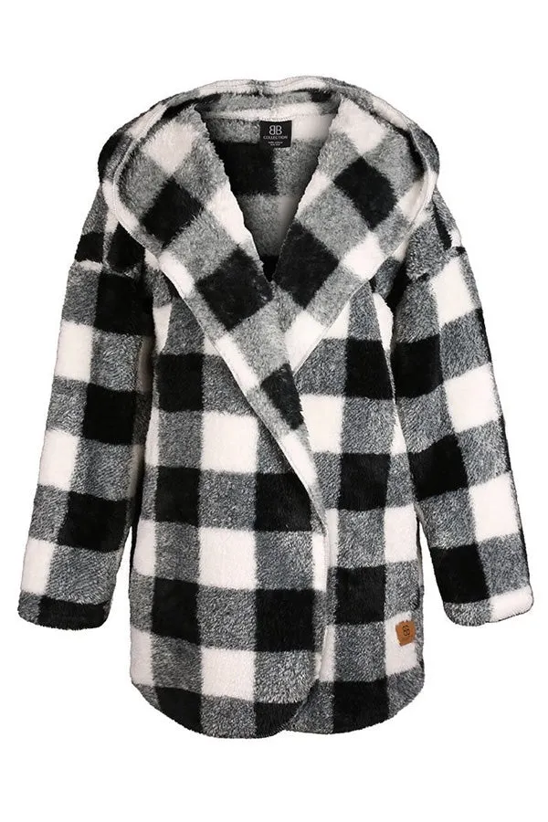 BB Collection Buffalo Plaid Cardigan - Online shopping