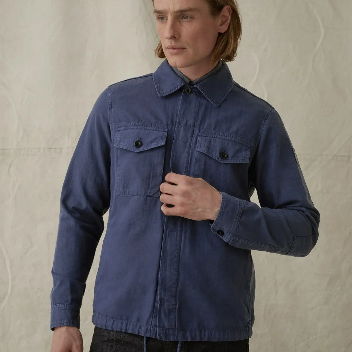 Belstaff Deep Indigo Recon Twill Overshirt