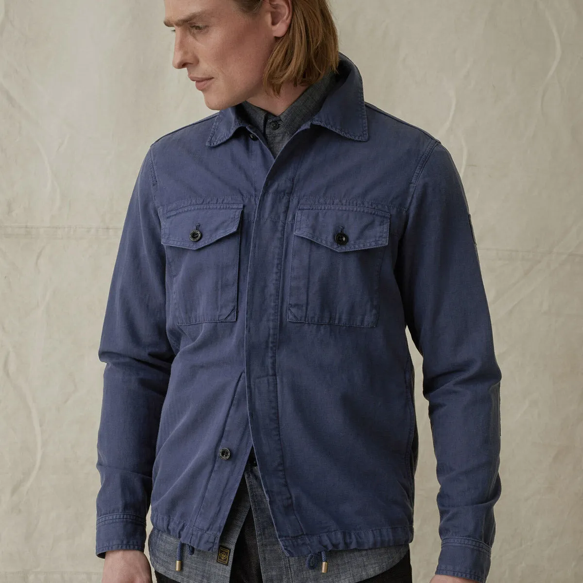 Belstaff Deep Indigo Recon Twill Overshirt