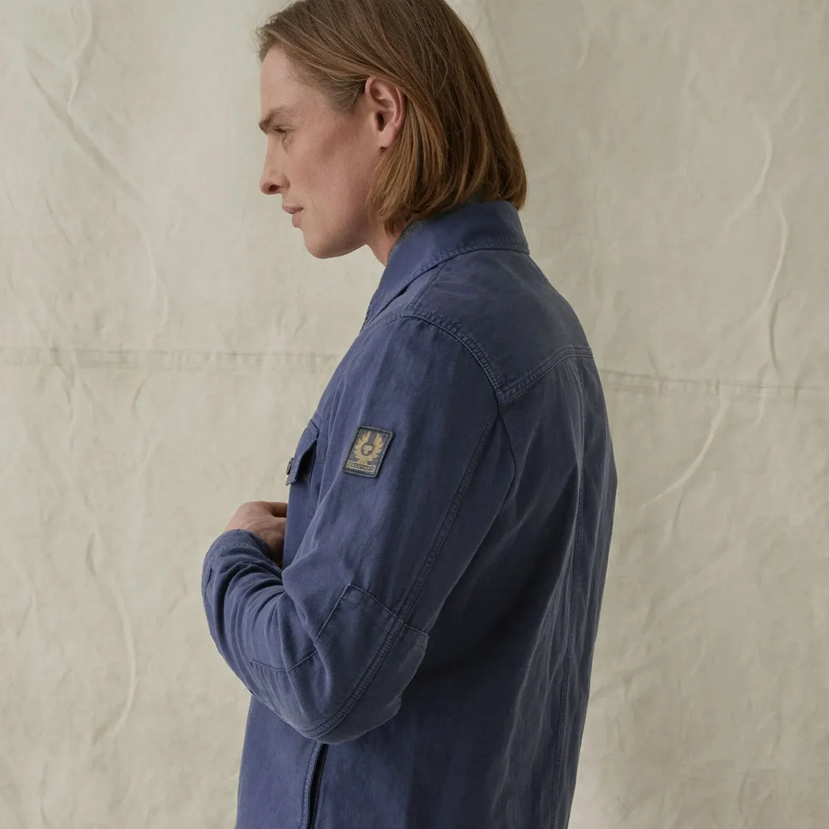 Belstaff Deep Indigo Recon Twill Overshirt