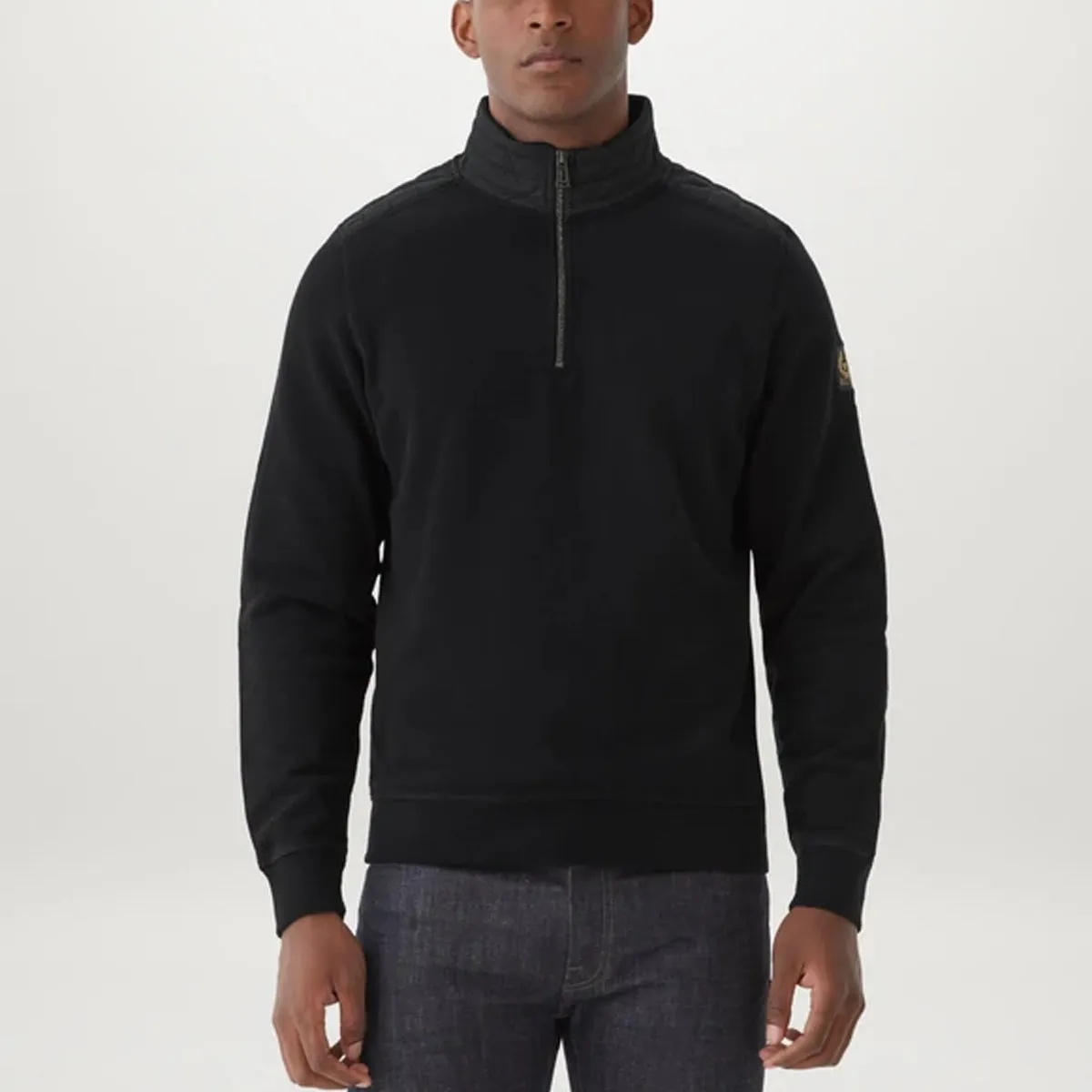 Belstaff Jaxon Quarter Zip Black - Buy Now