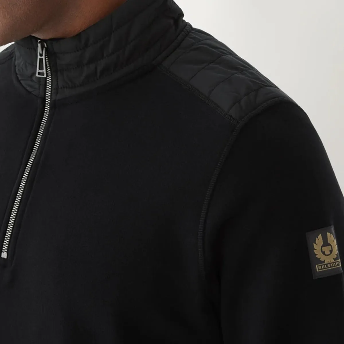 Belstaff Jaxon Quarter Zip Black - Buy Now