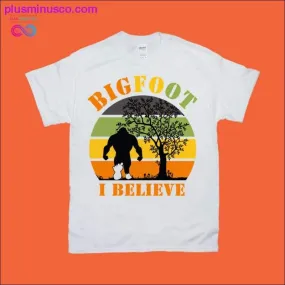 Bigfoot Retro Sunset T-Shirts | Grab Your Believe Design Now