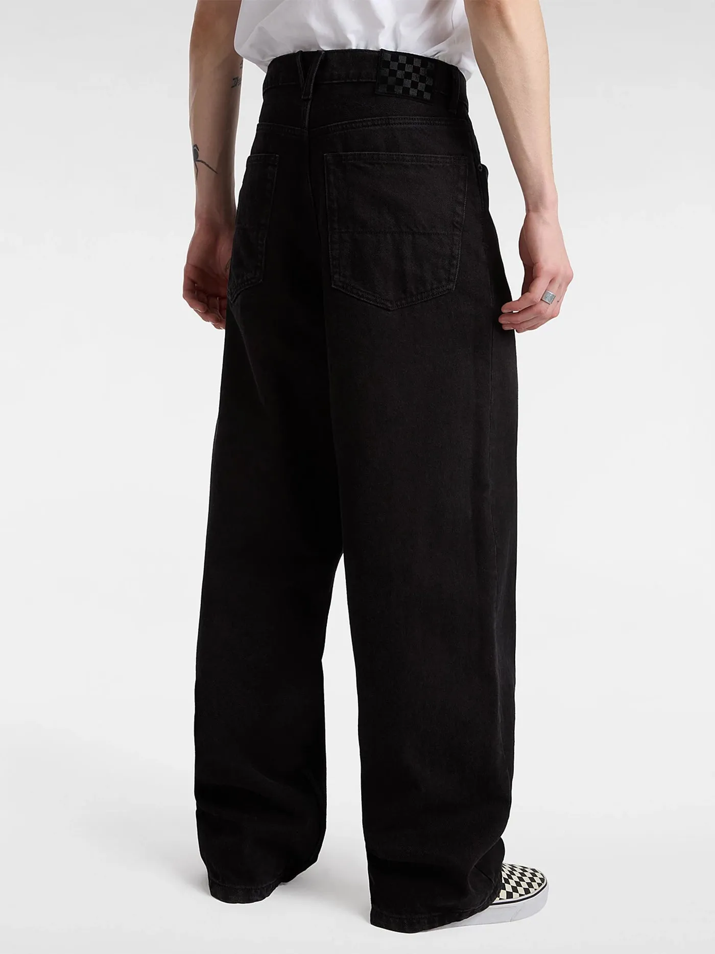 Black Baggy Jeans - Check-5 Style