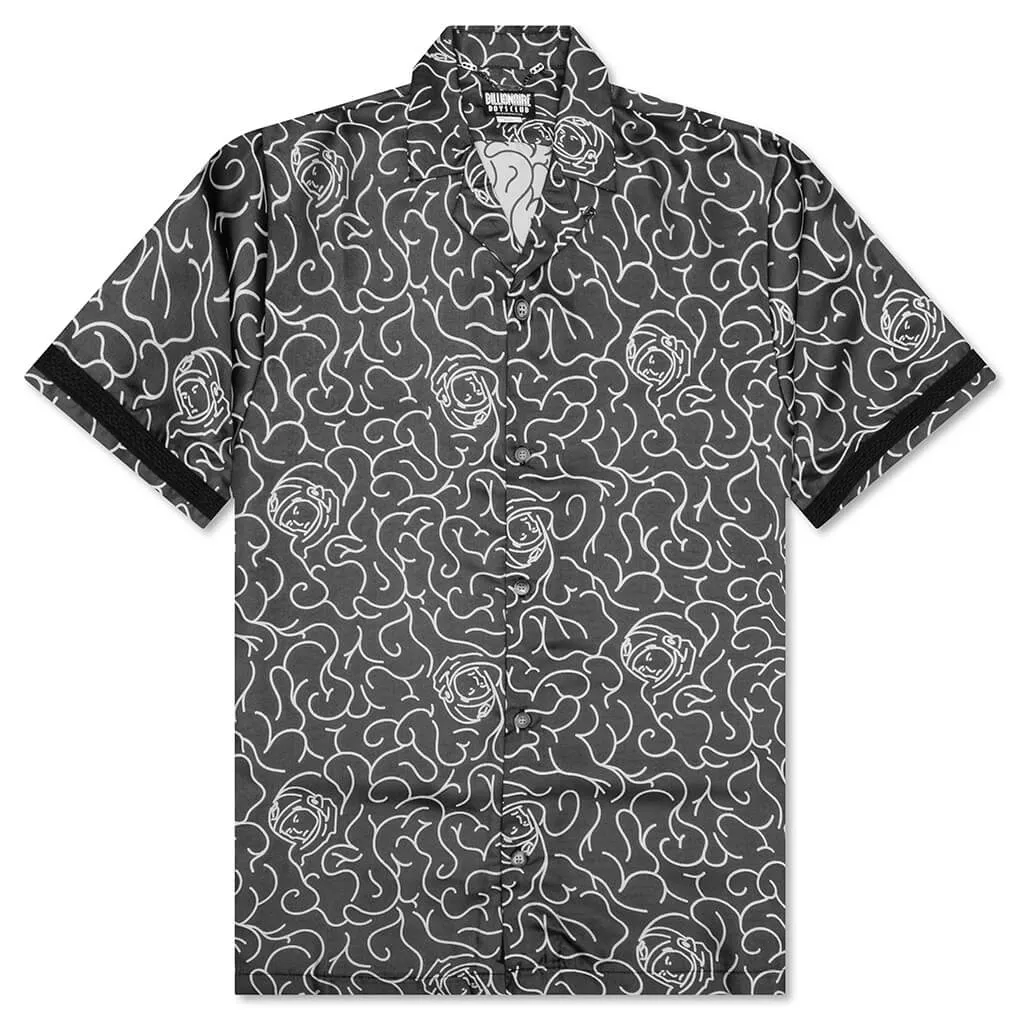 Black Organic Short Sleeve Woven Shirt