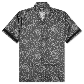 Black Organic Short Sleeve Woven Shirt