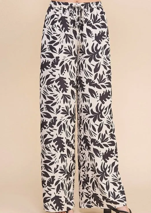 Black Printed Pants - Limited Time Offer