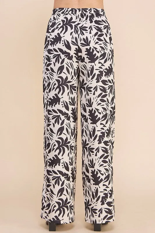 Black Printed Pants - Limited Time Offer