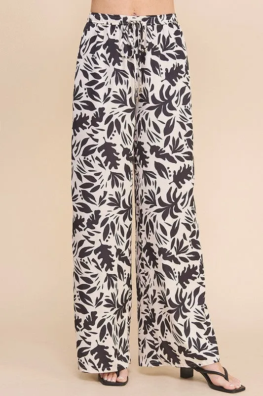 Black Printed Pants - Limited Time Offer