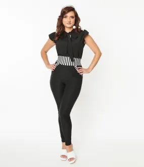 Black Striped Showtime Pants