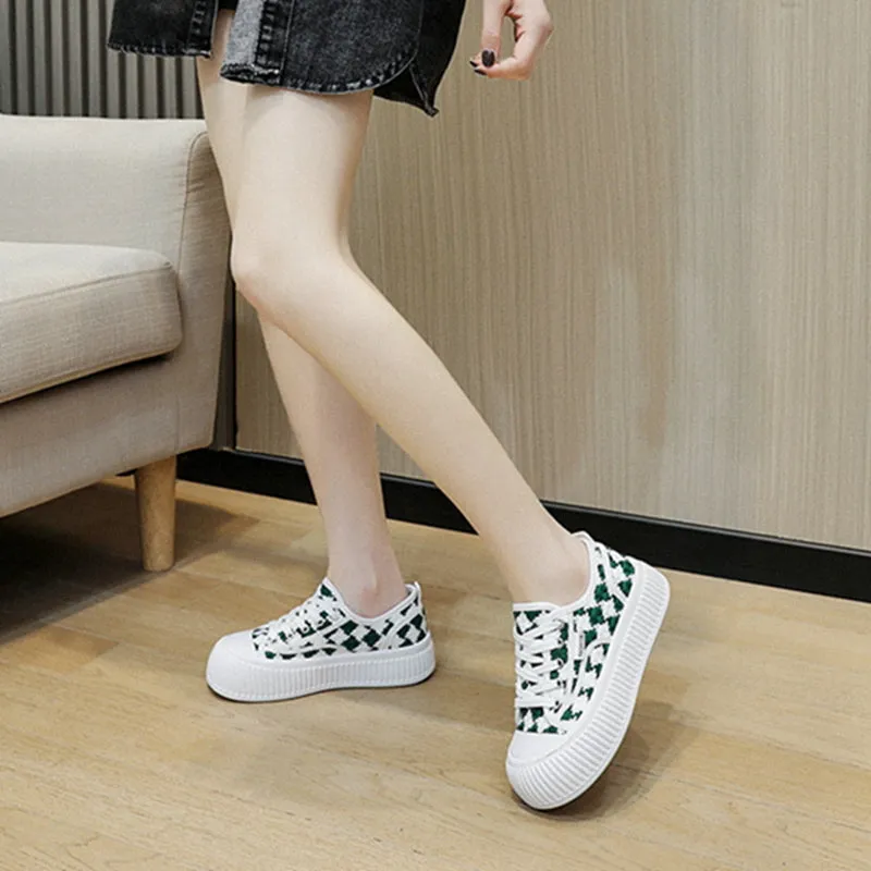 Black White Candy Diamond Sneakers ON871 - Cute, Affordable, Trendy, Stylish